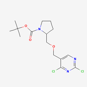 tert-Butyl 2-(((2,4-dichloropyrimidin-5-yl)methoxy)methyl)pyrrolidine-1-carboxylate