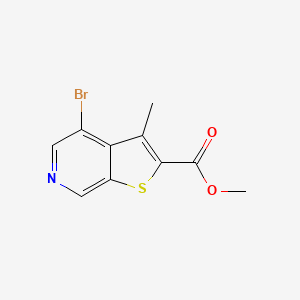 molecular formula C10H8BrNO2S B1397103 4-bromo-3-méthylthieno[2,3-C]pyridine-2-carboxylate de méthyle CAS No. 870244-28-3