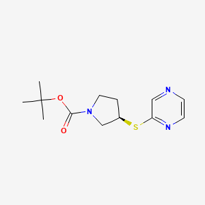 (R)-3-(Pyrazin-2-ylsulfanyl)-pyrrolidine-1-carboxylic acid tert-butyl ester