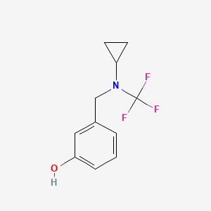 3-((Cyclopropyl(trifluoromethyl)amino)methyl)phenol