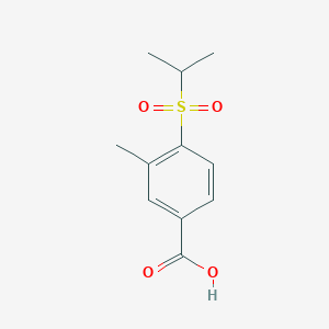 molecular formula C11H14O4S B1397118 4-(异丙磺酰基)-3-甲基苯甲酸 CAS No. 1346498-56-3