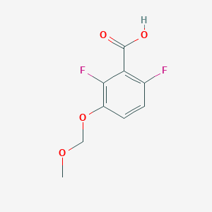 molecular formula C9H8F2O4 B1397121 2,6-Difluoro-3-(methoxymethoxy)benzoic acid CAS No. 1190603-51-0