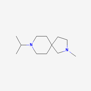 molecular formula C12H24N2 B13971230 8-Isopropyl-2-methyl-2,8-diazaspiro[4.5]decane 