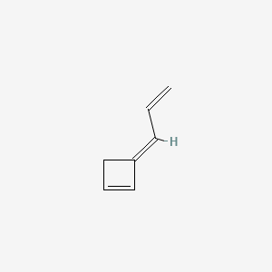 molecular formula C7H8 B13971250 Cyclobutene, 2-propenylidene- CAS No. 52097-85-5