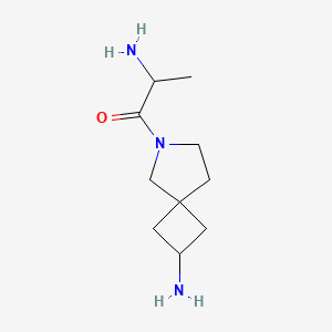 molecular formula C10H19N3O B13971272 2-Amino-1-(2-amino-6-azaspiro[3.4]octan-6-yl)propan-1-one 