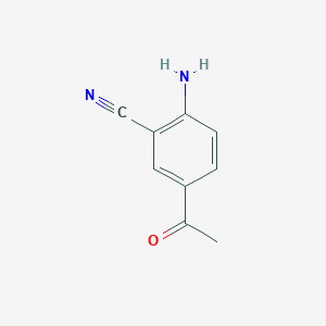 molecular formula C9H8N2O B139713 5-乙酰基-2-氨基苯甲腈 CAS No. 33720-71-7