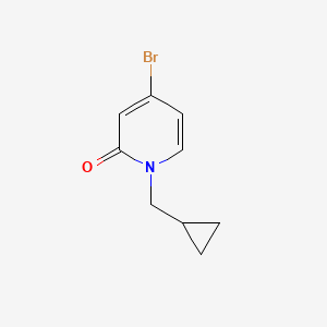 molecular formula C9H10BrNO B1397138 4-溴-1-(环丙基甲基)吡啶-2(1H)-酮 CAS No. 1127499-07-3
