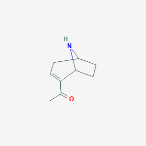 B139714 1-(8-Azabicyclo[3.2.1]oct-2-en-2-yl)ethanone CAS No. 135682-90-5
