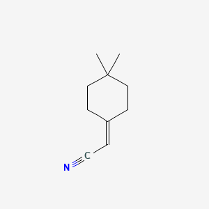 molecular formula C10H15N B1397146 2-(4,4-二甲基环己基亚甲基)乙腈 CAS No. 1343232-46-1