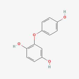 molecular formula C12H10O4 B13971463 1,4-Benzenediol, 2-(4-hydroxyphenoxy)- 