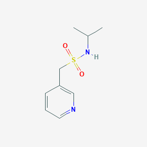 molecular formula C9H14N2O2S B13971497 N-isopropyl-1-(pyridin-3-yl)methanesulfonamide 