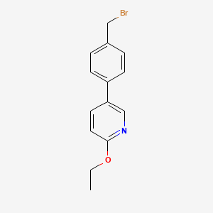 5-[4-(Bromomethyl)phenyl]-2-(ethyloxy)pyridine