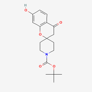 Tert-butyl 7-hydroxy-4-oxospiro[chroman-2,4'-piperidine]-1'-carboxylate