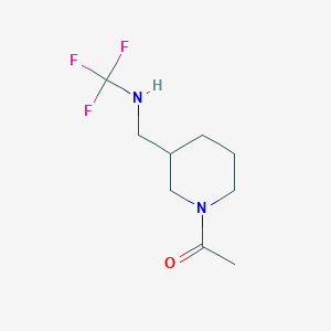 1-(3-(((Trifluoromethyl)amino)methyl)piperidin-1-yl)ethanone