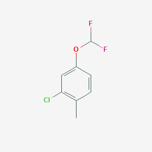 2-Chloro-4-(difluoromethoxy)-1-methylbenzene