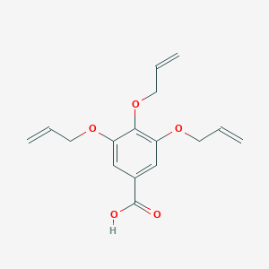 molecular formula C16H18O5 B13971564 3,4,5-Tris(allyloxy)benzoic acid 