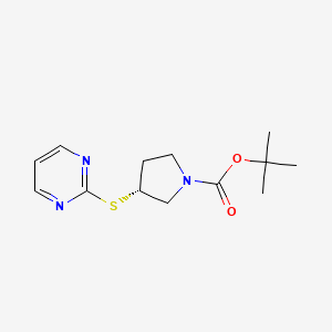 (R)-3-(Pyrimidin-2-ylsulfanyl)-pyrrolidine-1-carboxylic acid tert-butyl ester