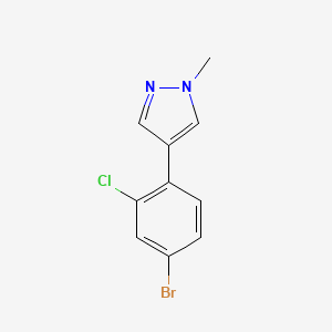 4-(4-bromo-2-chlorophenyl)-1-methyl-1H-pyrazole