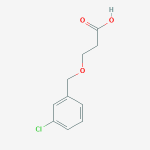 molecular formula C10H11ClO3 B13971653 3-((3-Chlorobenzyl)oxy)propanoic acid 