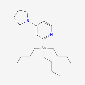 4-(1-Pyrrolidinyl)-2-(tributylstannyl)pyridine