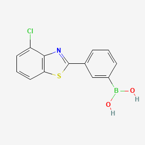 molecular formula C13H9BClNO2S B1397168 (3-(4-Chlorobenzo[d]thiazol-2-yl)phenyl)boronic acid CAS No. 1076232-78-4