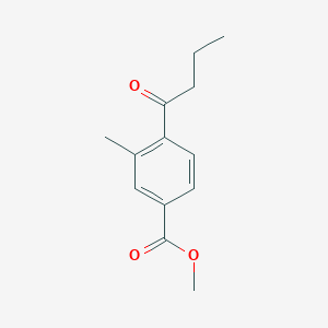 Methyl 4-butyryl-3-methylbenzoate