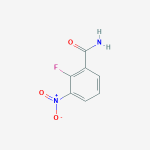 molecular formula C7H5FN2O3 B1397171 2-Fluoro-3-nitrobenzamide CAS No. 1369880-10-3