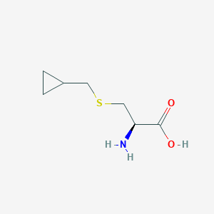 molecular formula C7H13NO2S B1397174 R-2-Amino-3-cyclopropylmethylsulfanyl-propionic acid CAS No. 530123-51-4