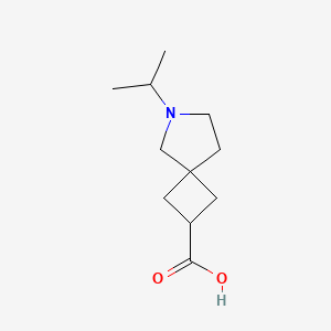 molecular formula C11H19NO2 B13971750 6-Isopropyl-6-azaspiro[3.4]octane-2-carboxylic acid 