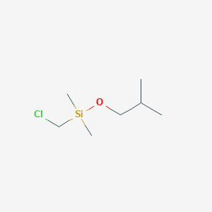 molecular formula C7H17ClOSi B13971810 2-Methyl-1-(dimethyl(chloromethyl)silyloxy)propane CAS No. 58307-44-1