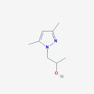 molecular formula C8H14N2O B1397188 1-(3,5-Dimethyl-1H-pyrazol-1-yl)propan-2-ol CAS No. 742097-03-6
