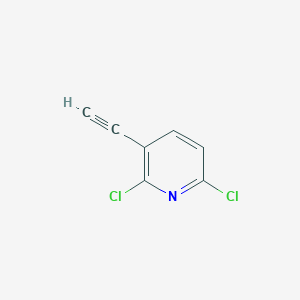 molecular formula C7H3Cl2N B1397190 2,6-Dichloro-3-ethynylpyridine CAS No. 1211529-52-0