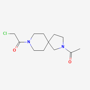 molecular formula C12H19ClN2O2 B13971910 1-(2-Acetyl-2,8-diazaspiro[4.5]decan-8-yl)-2-chloroethanone 