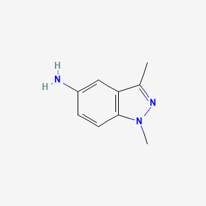 molecular formula C9H11N3 B1397194 1,3-二甲基-1H-吲哚-5-胺 CAS No. 5757-85-7