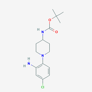 tert-Butyl (1-(2-amino-4-chlorophenyl)piperidin-4-yl)carbamate