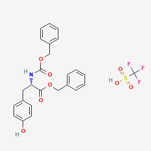 Benzyl (2S)-2-{[(benzyloxy)carbonyl]amino}-3-[4-(trifluoromethanesulfonyloxy)phenyl]propanoate