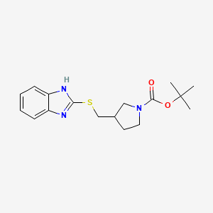 3-(1H-Benzoimidazol-2-ylsulfanylmethyl)-pyrrolidine-1-carboxylic acid tert-butyl ester