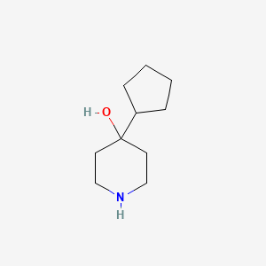 molecular formula C10H19NO B13972015 4-Cyclopentyl-4-piperidinol 