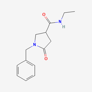 N-ethyl-5-oxo-1-(phenylmethyl)-3-pyrrolidinecarboxamide