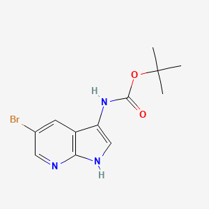 tert-butyl (5-bromo-1H-pyrrolo[2,3-b]pyridin-3-yl)carbamate