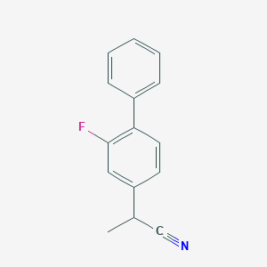 2-(2-Fluoro-4-biphenylyl)propionitrile