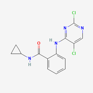 N-cyclopropyl-2((2,5-dichloropyrimidin-4-yl)amino)benzamide