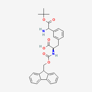 (2R)-3-[3-({[(tert-butoxy)carbonyl]amino}methyl)phenyl]-2-({[(9H-fluoren-9-yl)methoxy]carbonyl}amino)propanoic acid