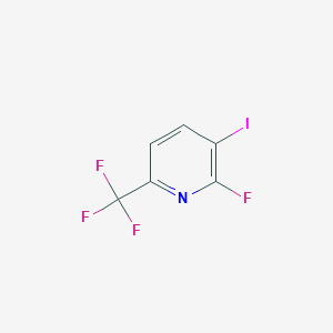 molecular formula C6H2F4IN B1397212 2-氟-3-碘-6-(三氟甲基)吡啶 CAS No. 957345-34-5