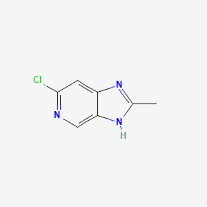 molecular formula C7H6ClN3 B1397217 6-Chloro-2-methyl-3H-imidazo[4,5-c]pyridine CAS No. 7205-42-7