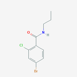 molecular formula C10H11BrClNO B1397218 4-溴-2-氯-N-丙基苯甲酰胺 CAS No. 1343089-29-1