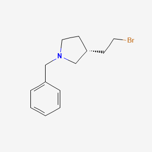 molecular formula C13H18BrN B13972226 (R)-1-benzyl-3-(2-bromoethyl)pyrrolidine 