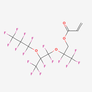 molecular formula C12H5F17O4 B1397232 1H,1H-Perfluoro(2,5-dimethyl-3,6-dioxanonanoyl) acrylate CAS No. 17559-01-2