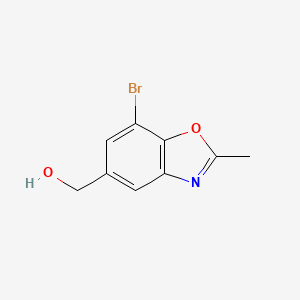 molecular formula C9H8BrNO2 B13972326 (7-Bromo-2-methylbenzo[d]oxazol-5-yl)methanol 