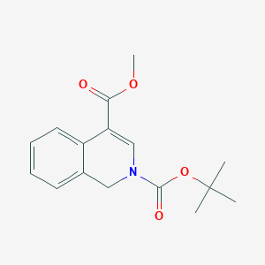 molecular formula C16H19NO4 B1397237 2-tert-Butyl 4-methyl isoquinoline-2,4(1H)-dicarboxylate CAS No. 1187830-86-9